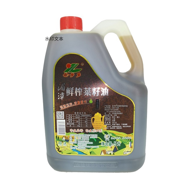 “余乡多”鲜榨菜籽油5L   (方形桶)
