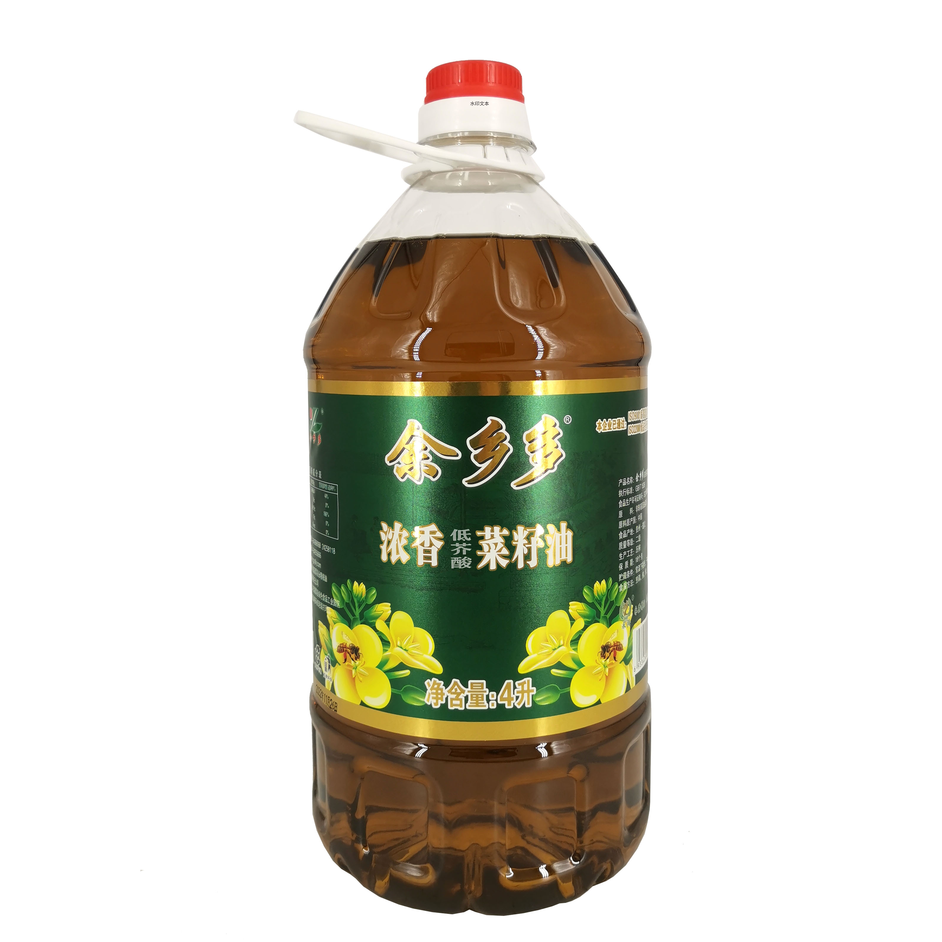 “余乡多”浓香菜籽油4L